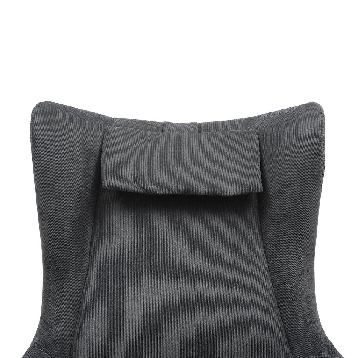 Sessel und Hocker Cordoptik Grau
