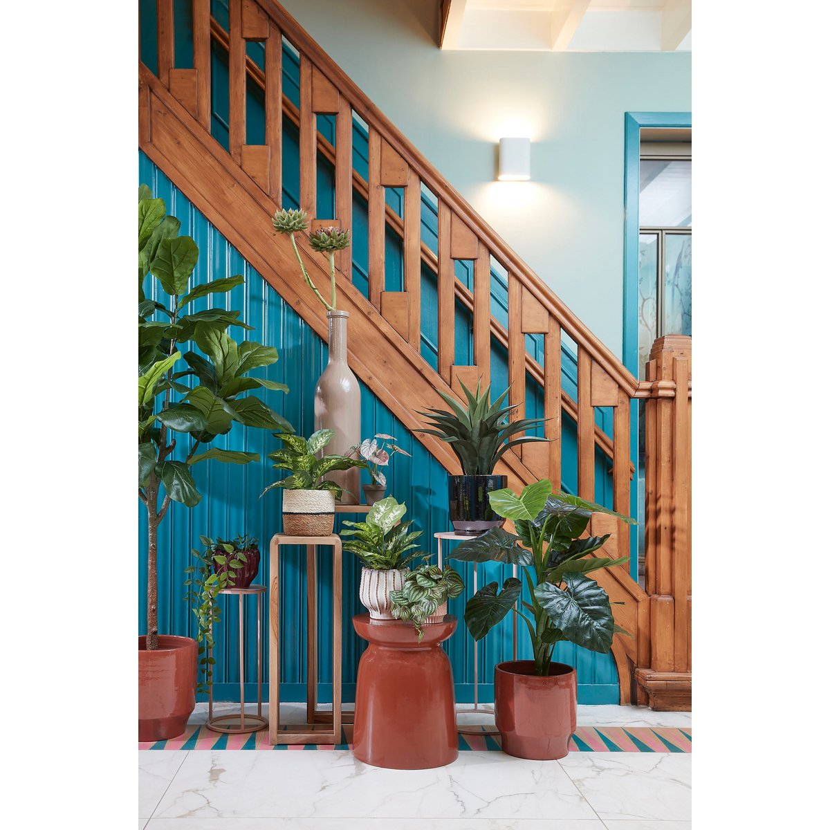 Plantenmanden-Set Damian Wit