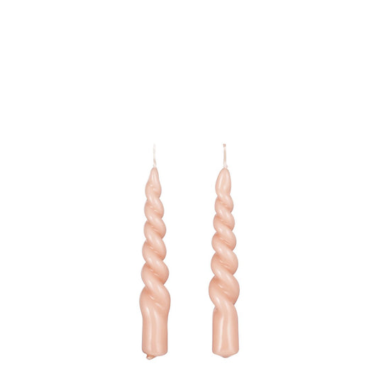 Tafelkerze Twist Pink