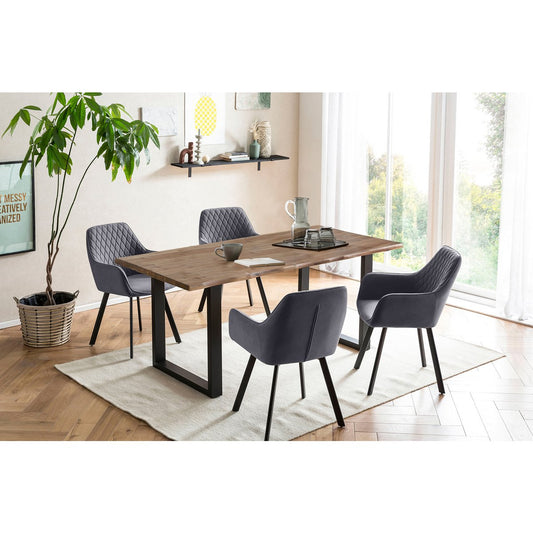 Dining group 5 pieces 180x90 cm