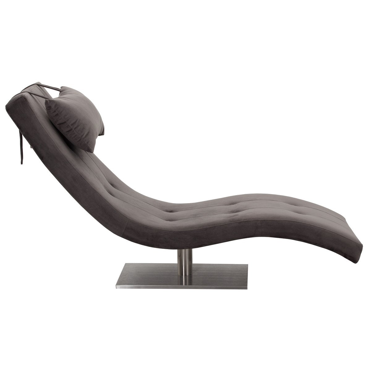 Relax lounger velvet grey