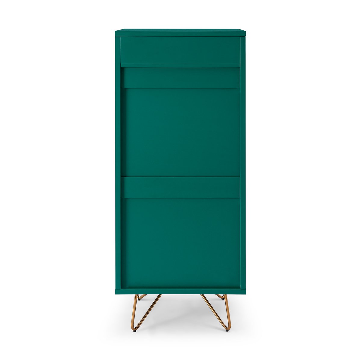 High chest of drawers with 4 drawers and 1 compartment, including mirror