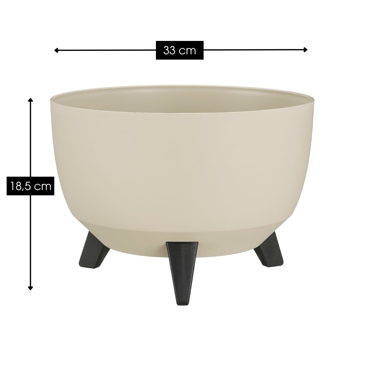 Pflanzgefäß für den Außenbereich Doppio Beige