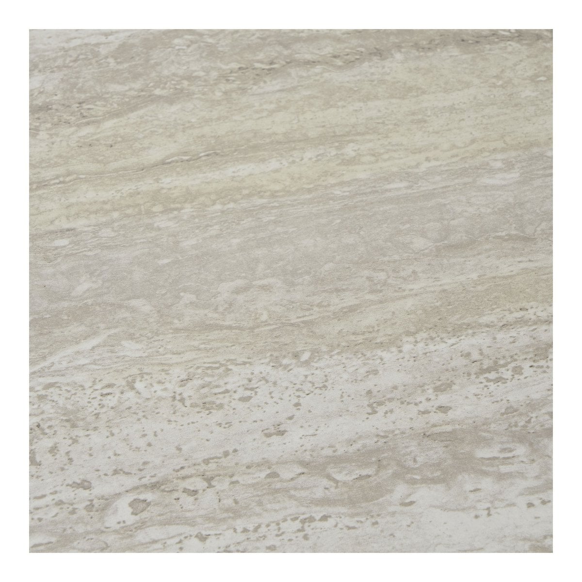 Leuven Beistelltisch - Schwarz/Beige, Stahl, MDF, Ø27x46cm
