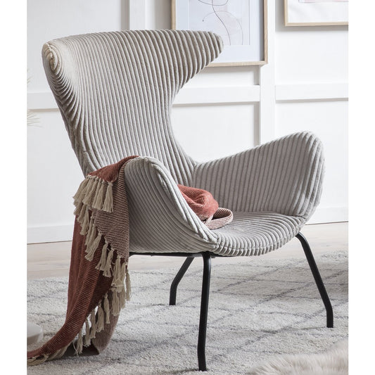 Relax chair Gray textured fabric
