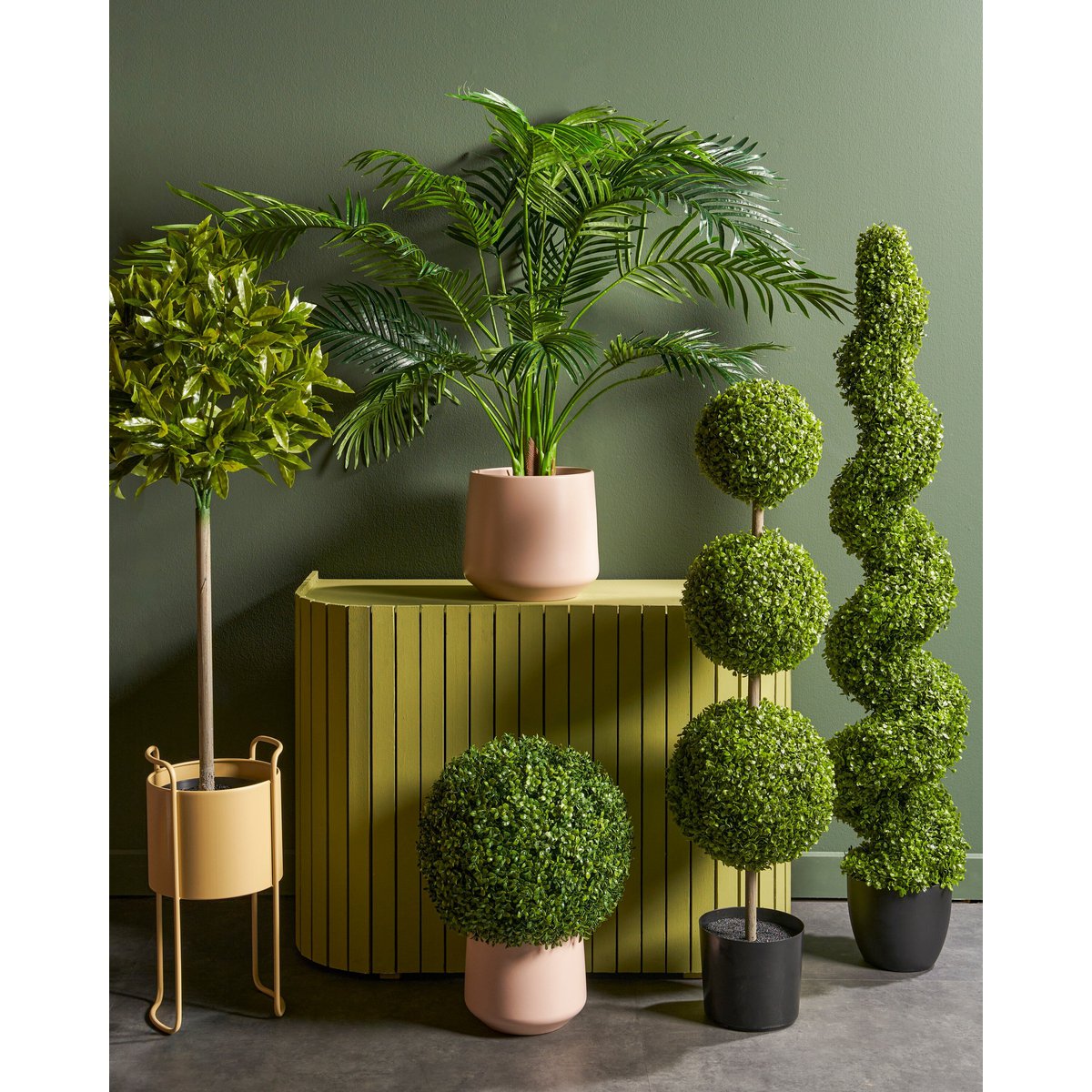 Künstliche Pflanze Areca-Palme Grün