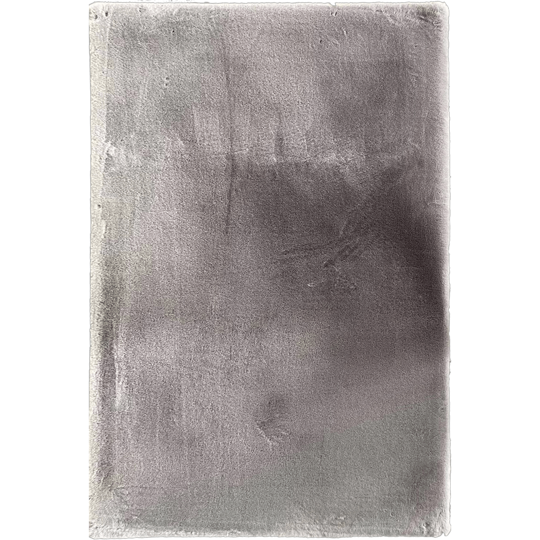 Flauschiger Teppich grau 80x150 cm