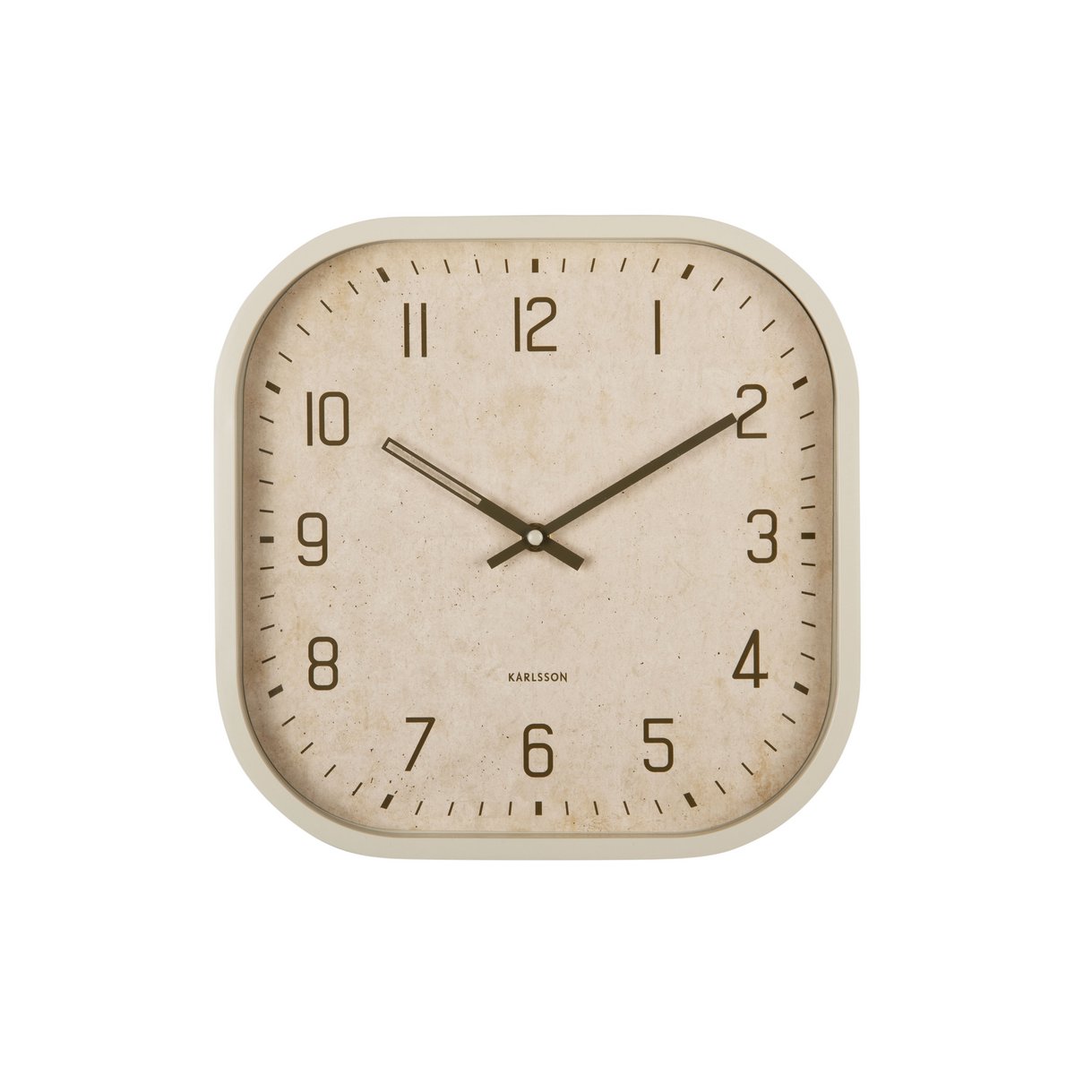 Quadratische Elementar-Wanduhr