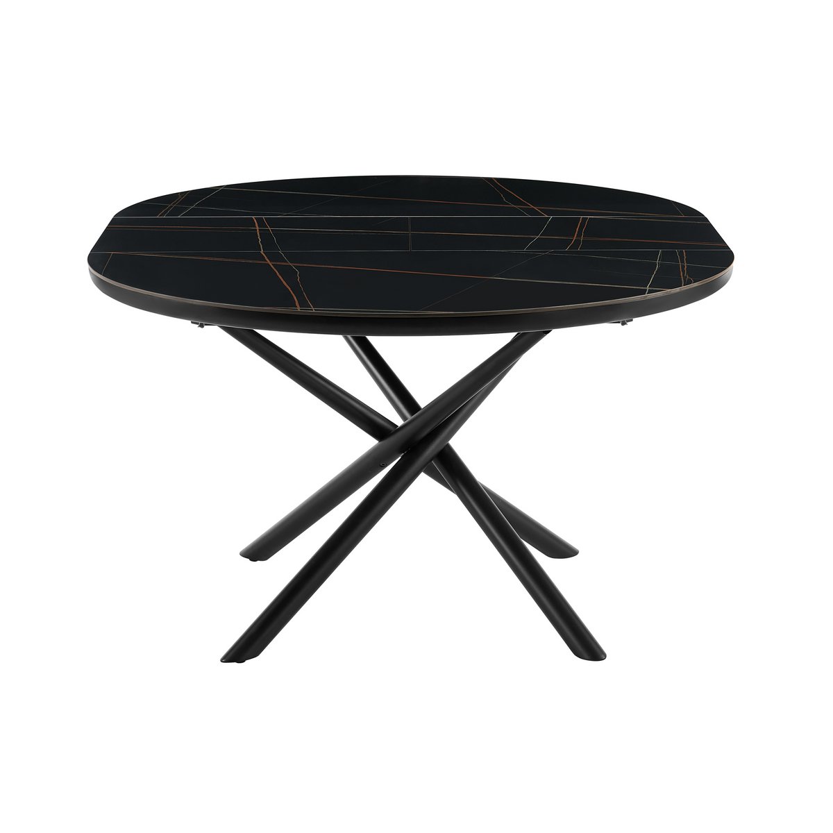 Esstisch Ø120 cm Schwarz