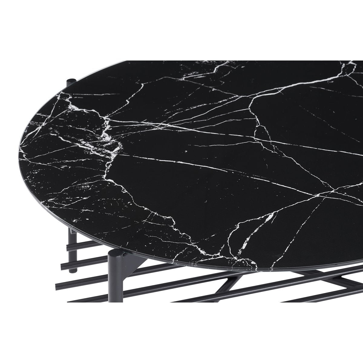 Coffee table Ø 84 cm black