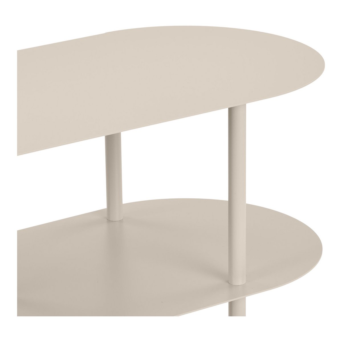 Rieti Regal, 4 Regale, Metall, Sand, 31x118x97 cm