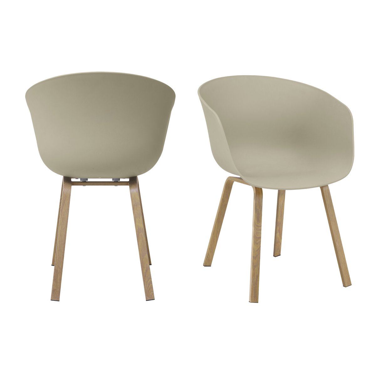 Dining chair set of 2 grey