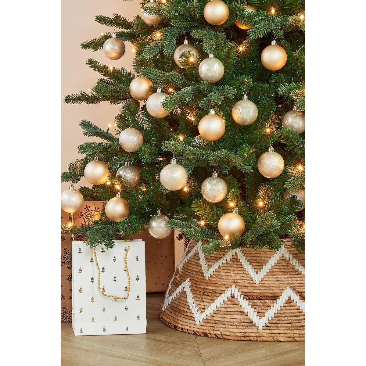 Weihnachtsbaumrock Braun