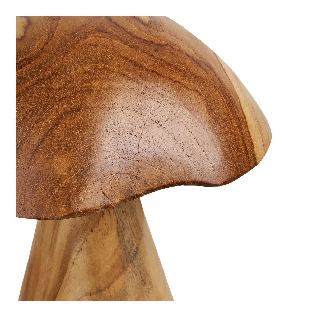 Kodi Dekorationspilze, Teak, natur, 2er-Set