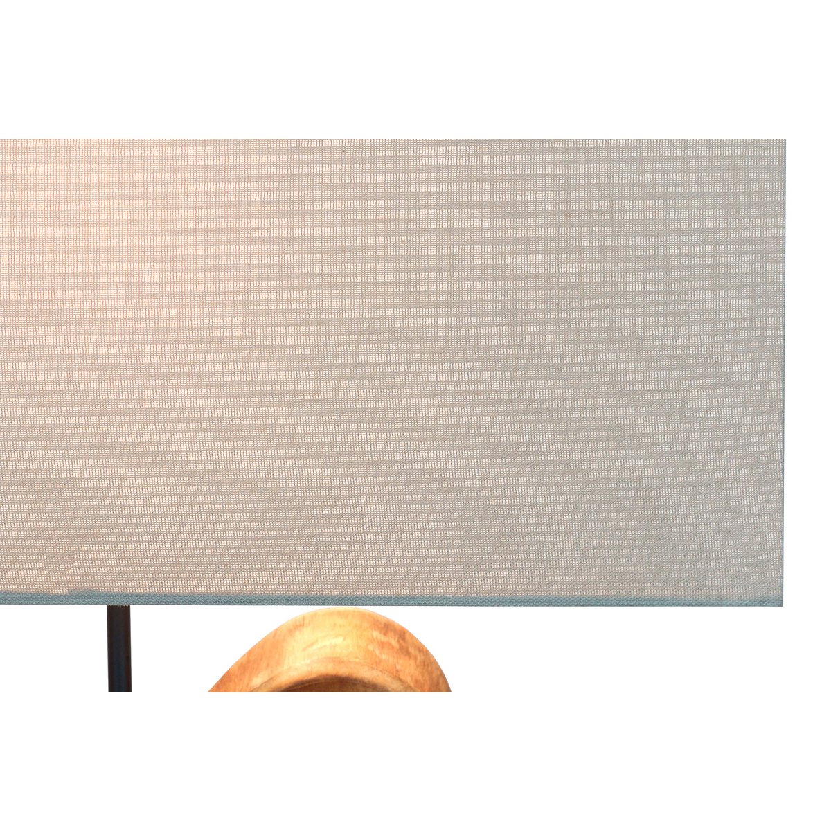 Tischleuchte Treibholz/Leinen Natur 50 cm