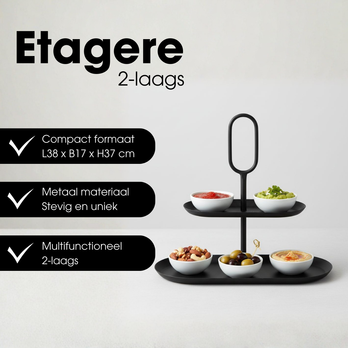 Etagere Rama Schwarz