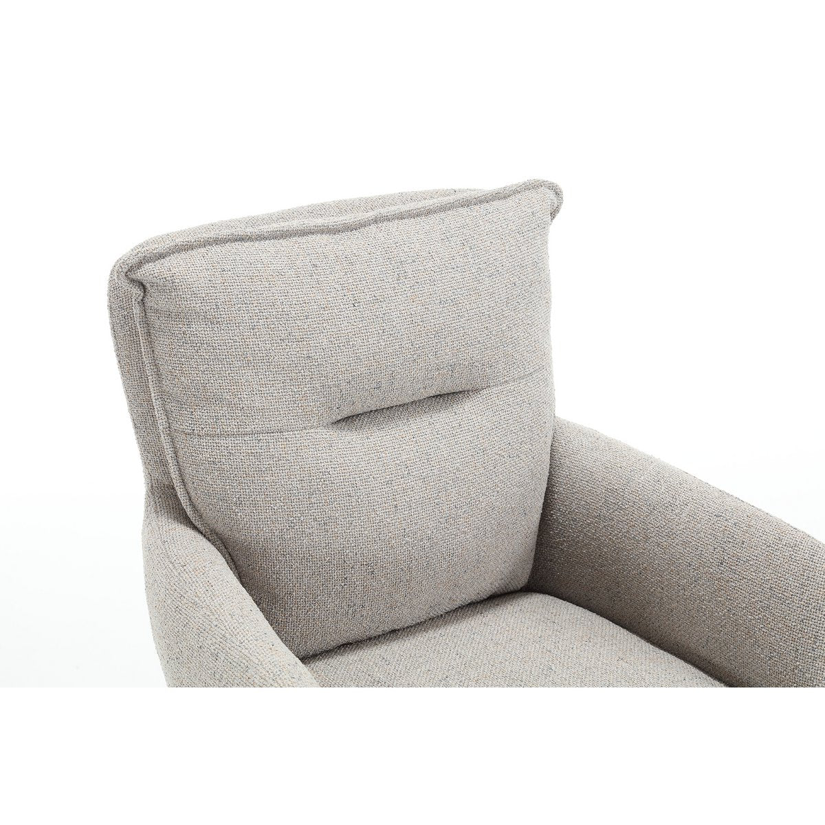 Armchair structural fabric gray