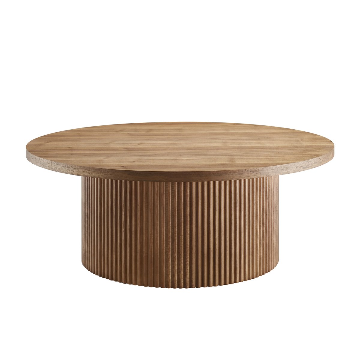Couchtic Ø 85 cm Walnuss