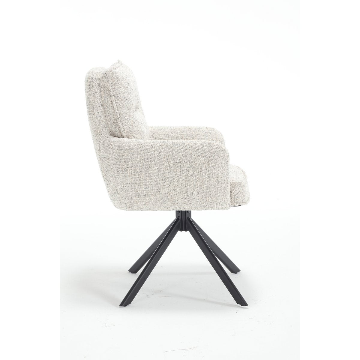 Armchair structural fabric beige