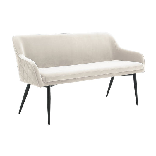 Bench 160 cm velvet cream