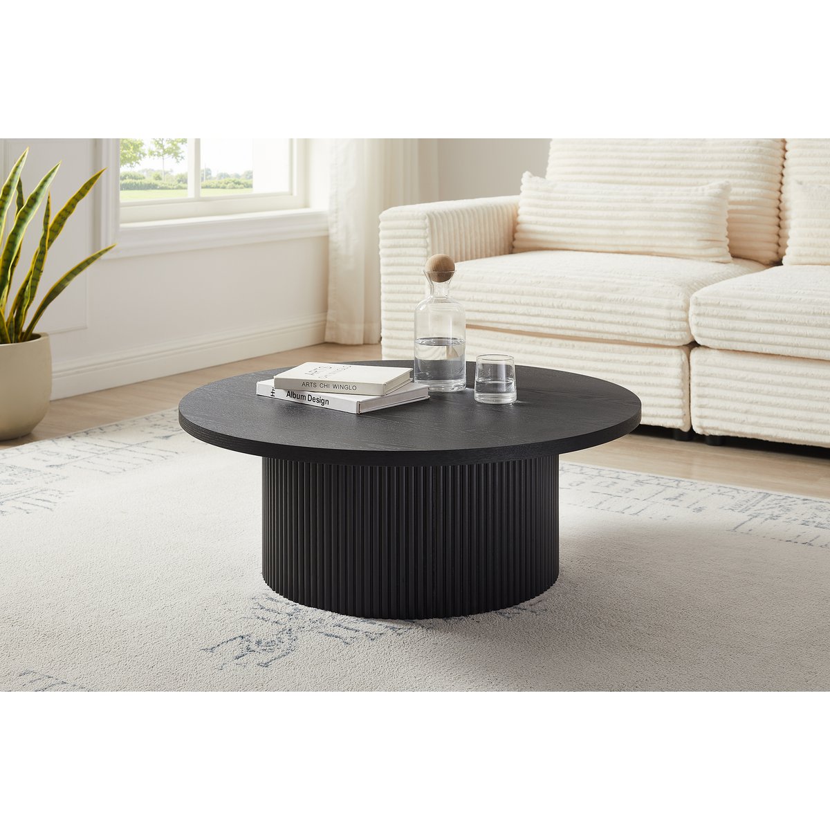 Coffee table Ø 85 cm black