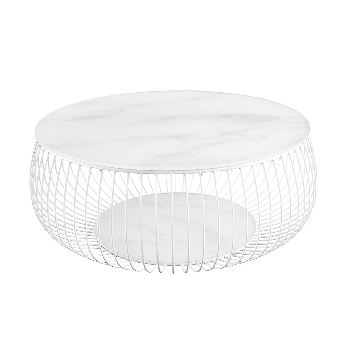 Coffee table Ø 86 cm white