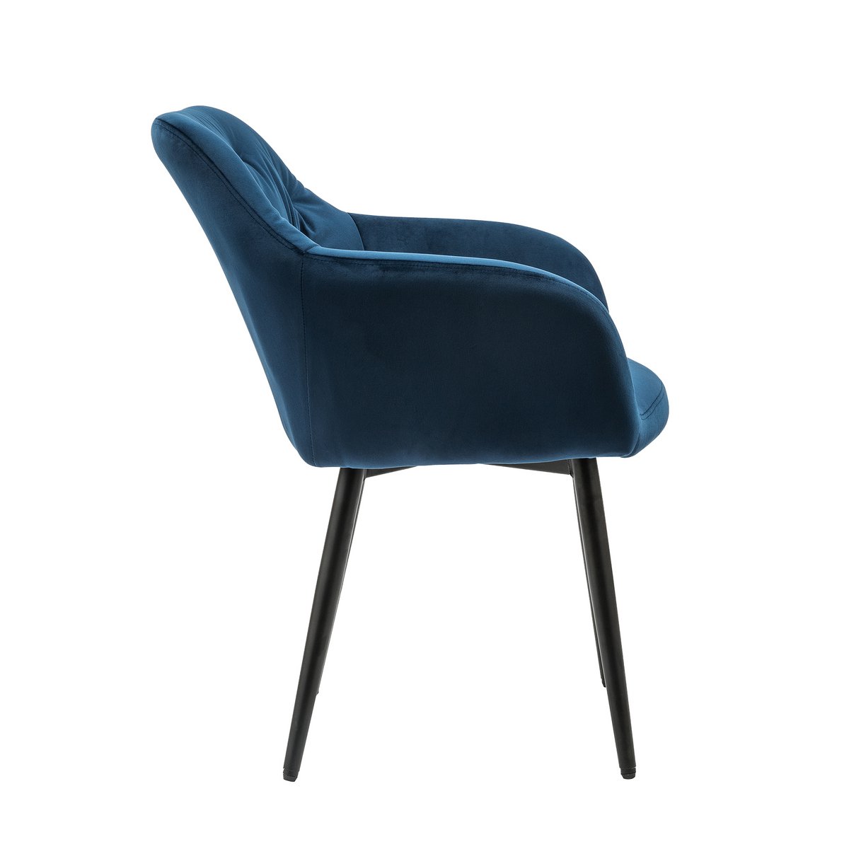 Armchair blue velvet