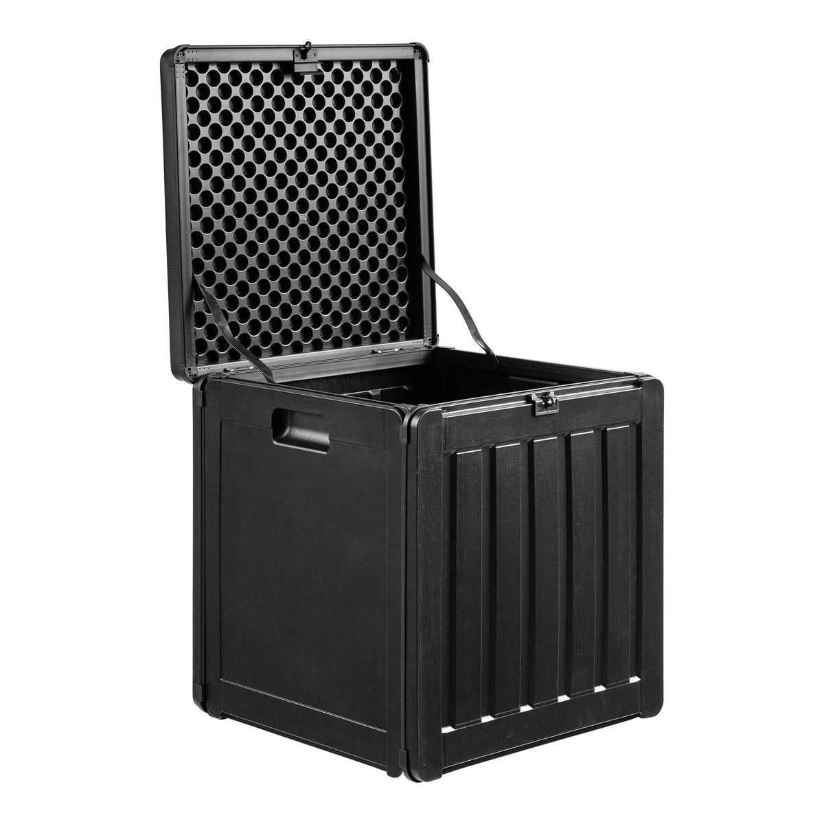 Sobra Kissenbox, Kunststoff, schwarz, 42,8x42,8x46,4 cm, 76 L