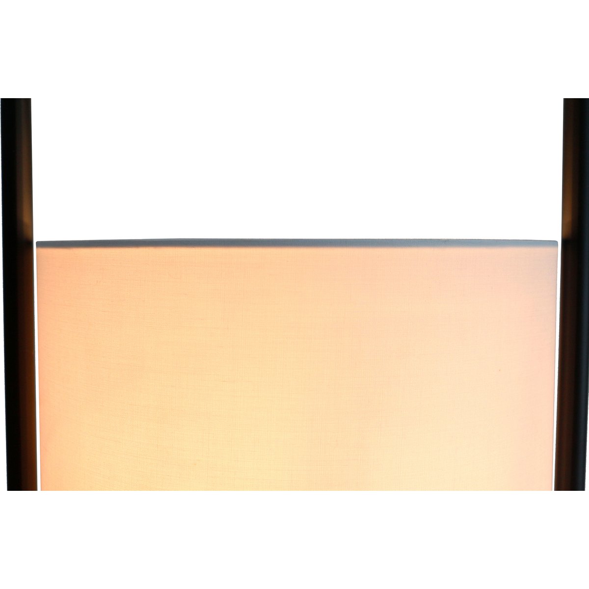 Floor lamp acacia wood natural/white 153 cm