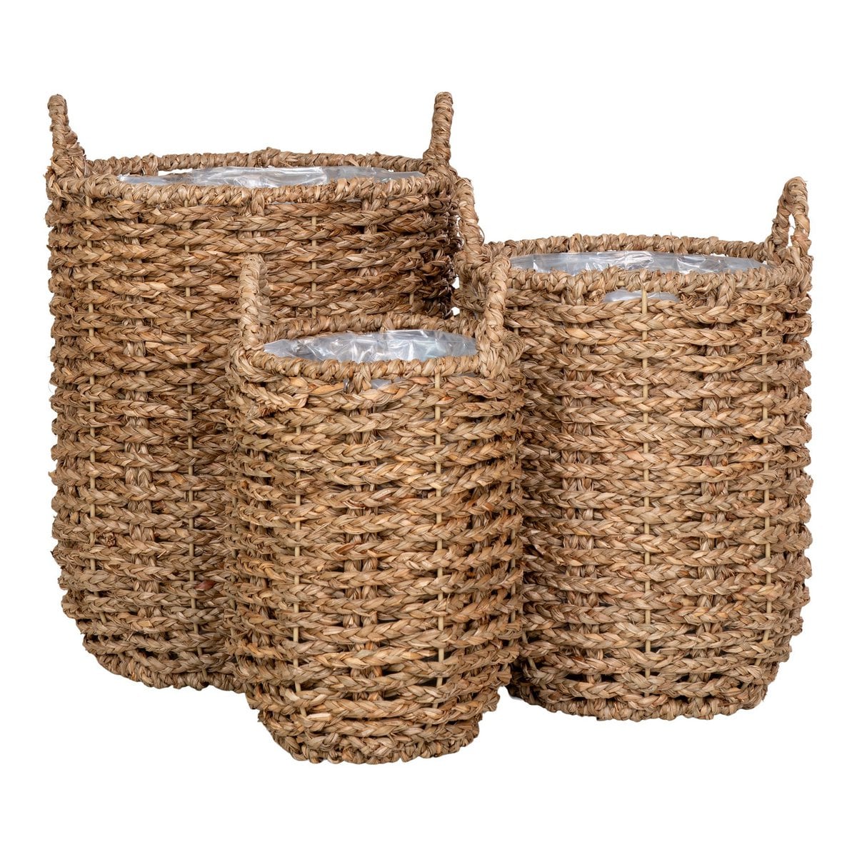 Hue Planter - Pflanzgefäß, Seegras, rund, natur, 3er-Set
