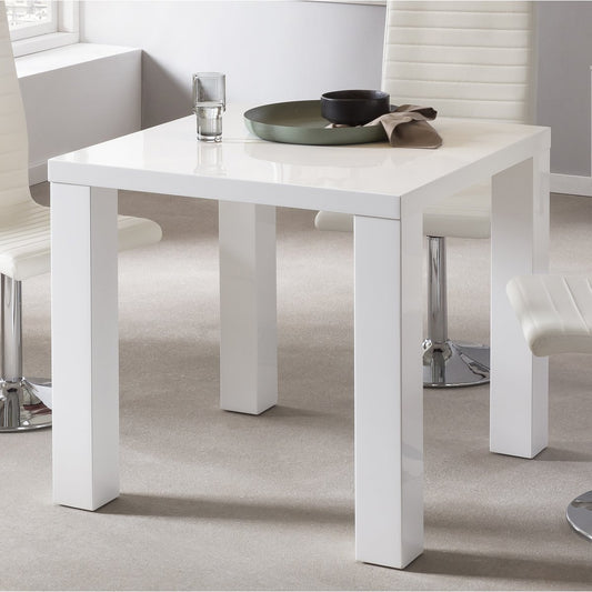 Dining table 80x80 cm white