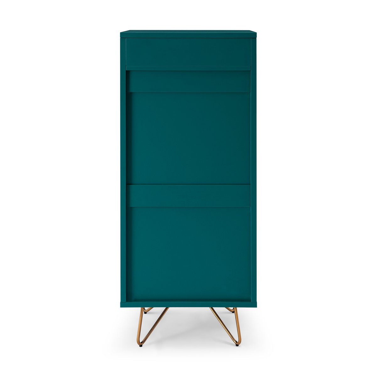 High chest of drawers with 4 drawers and 1 compartment, including mirror