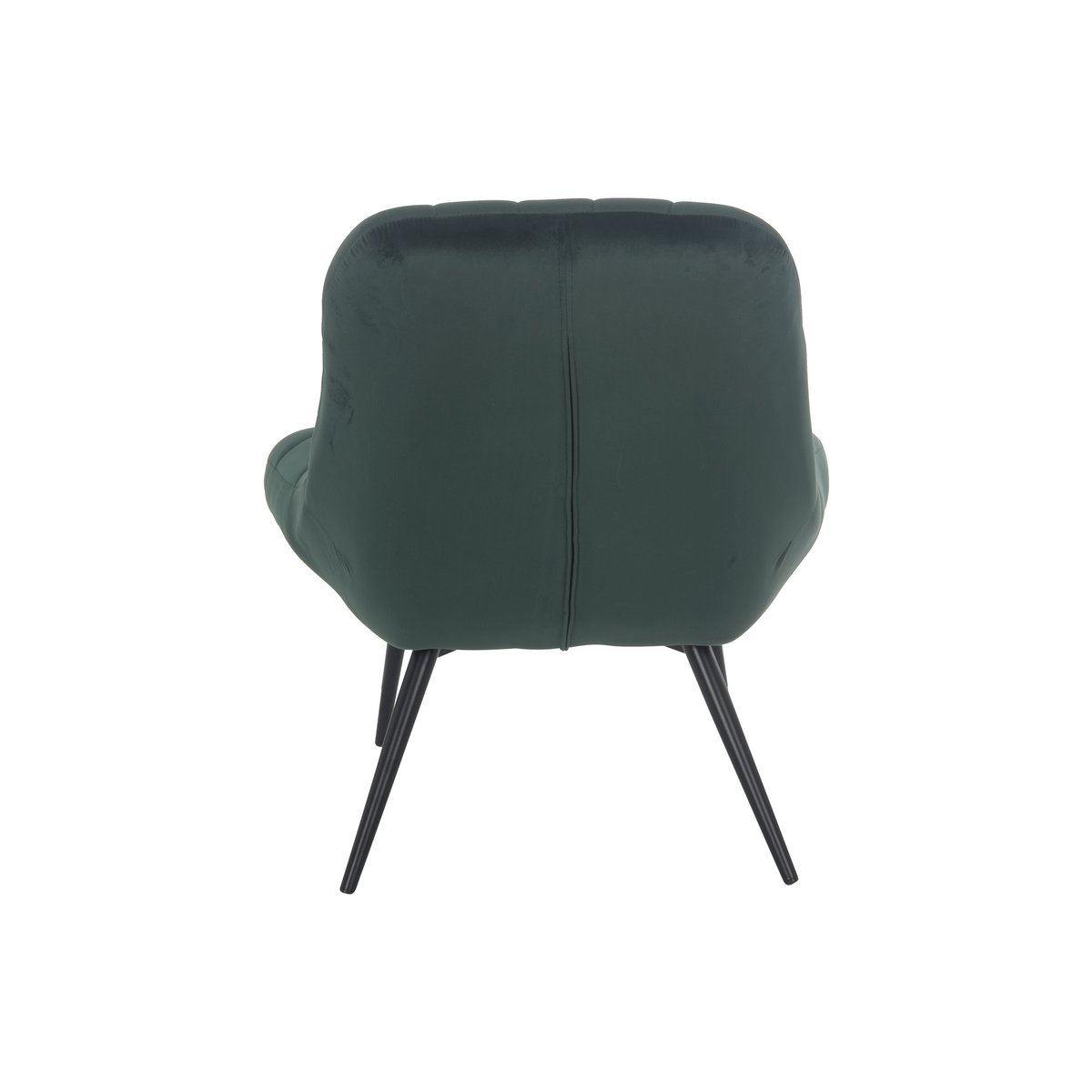 Armchair XXL velvet green metal black