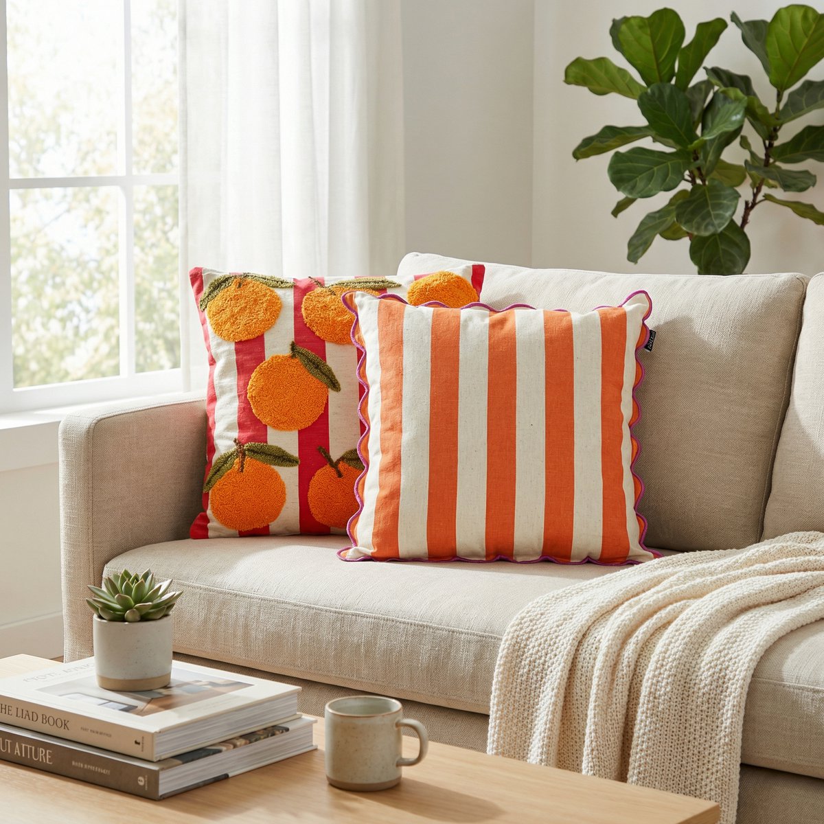 Dekokissen Orange