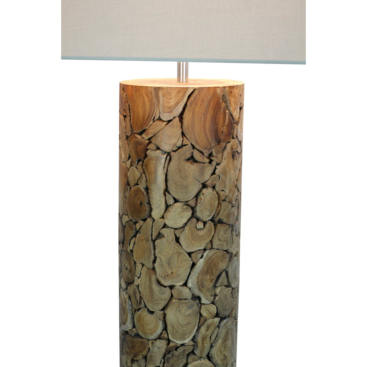 Floor lamp driftwood natural/white 170 cm