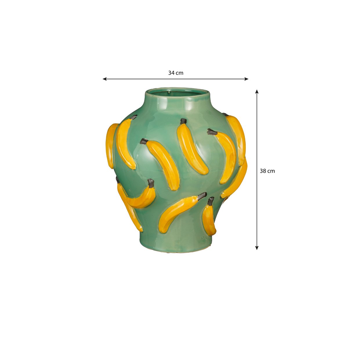 Vase Moza Hellgrün