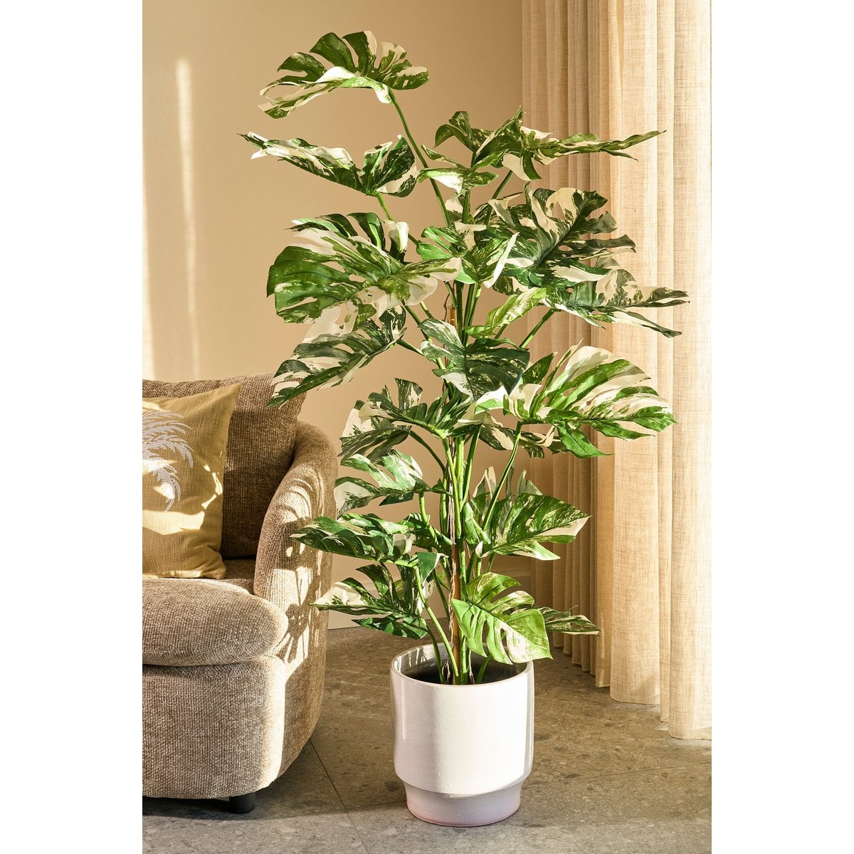 Künstliche Pflanze Monstera grün