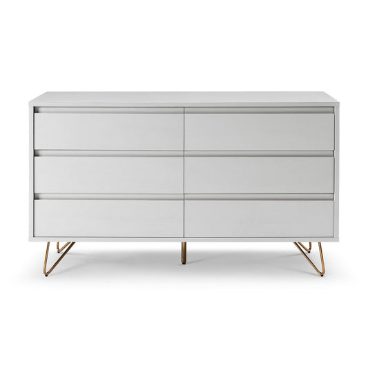 Chest of drawers wide with 6 drawers