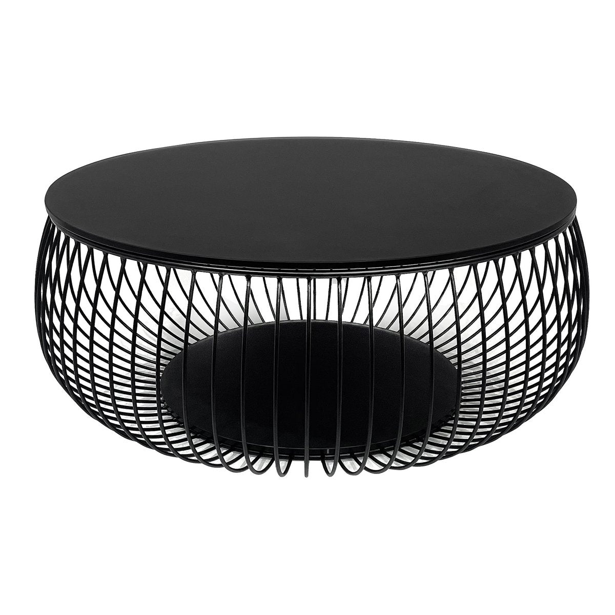 Couchtisch Ø 86 cm Schwarz
