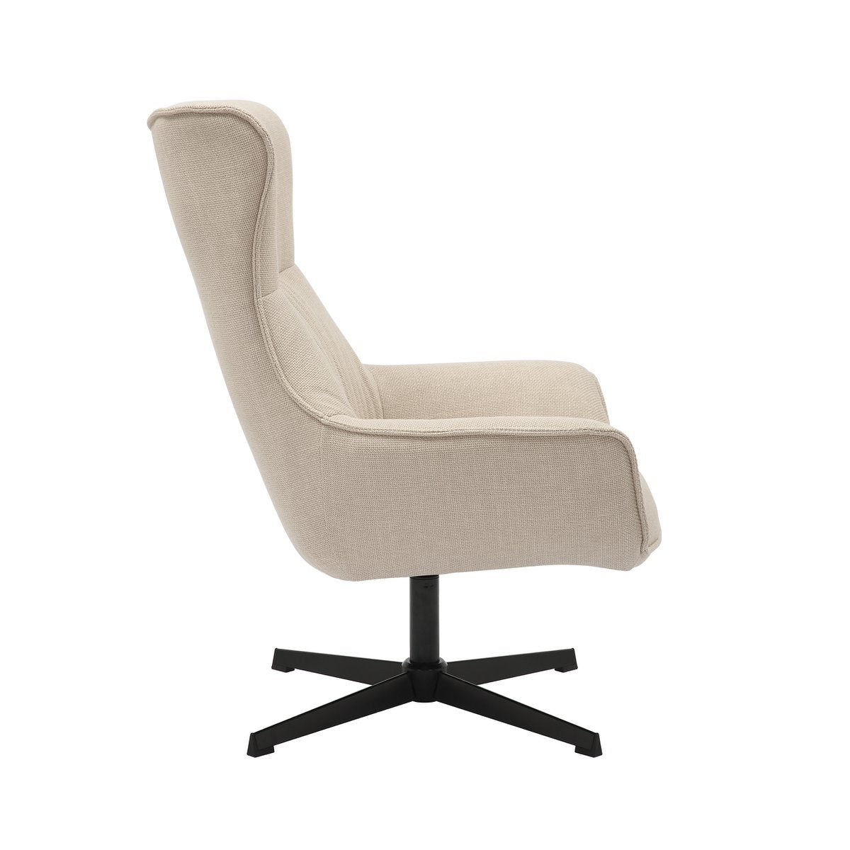 Armchair structural fabric beige