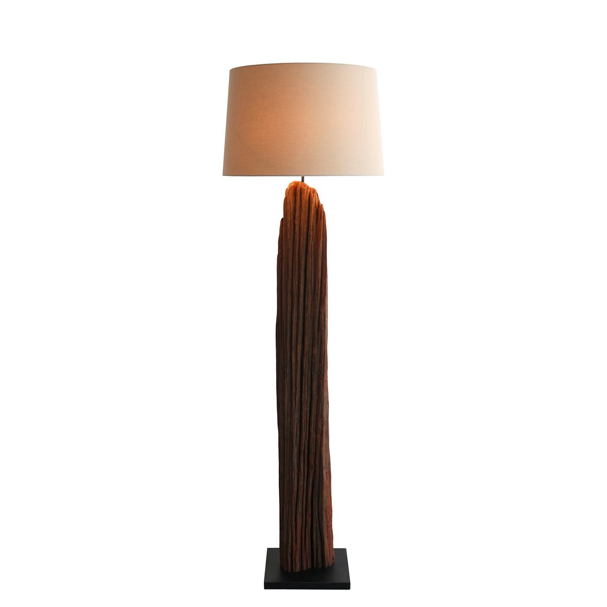 Stehleuchte Treibholz Natur/Weiß 175 cm