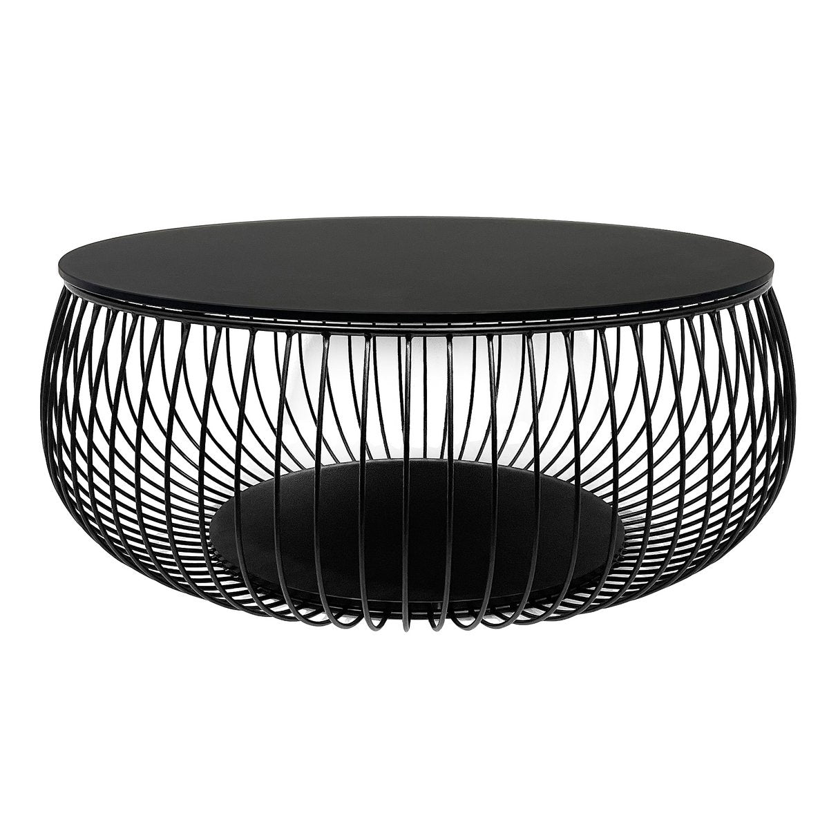 Couchtisch Ø 86 cm Schwarz