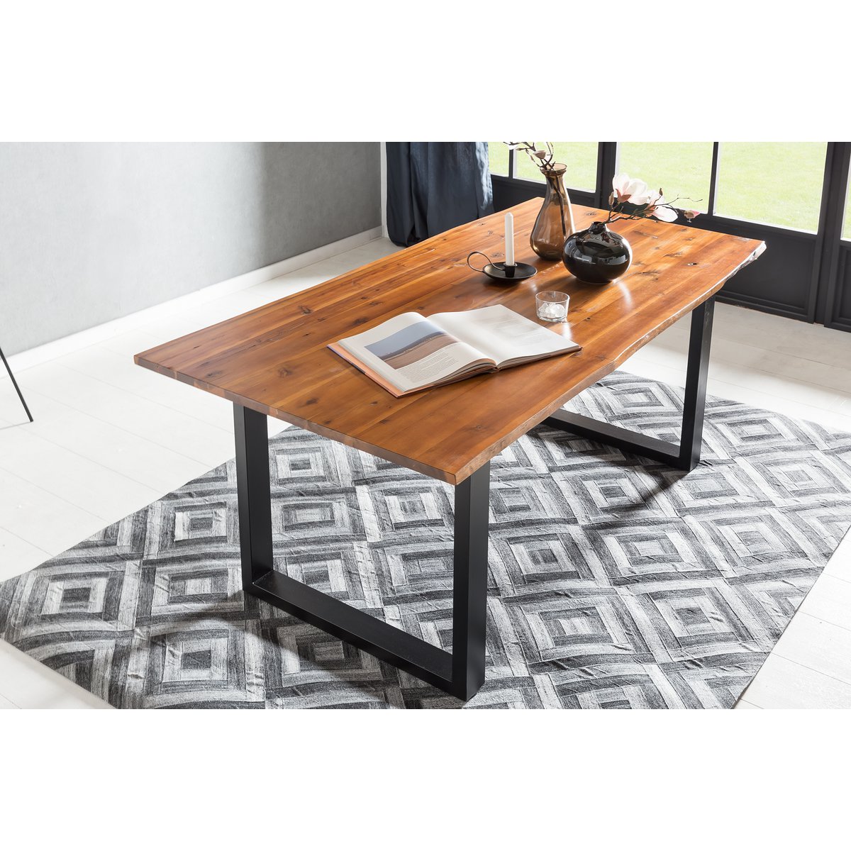 Dining group 5 pieces 180x90 cm