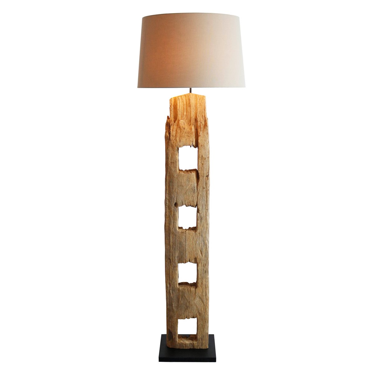 Floor lamp driftwood antique white 175 cm