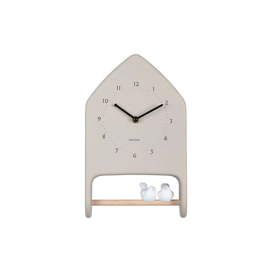 Wanduhr Liebesvögel