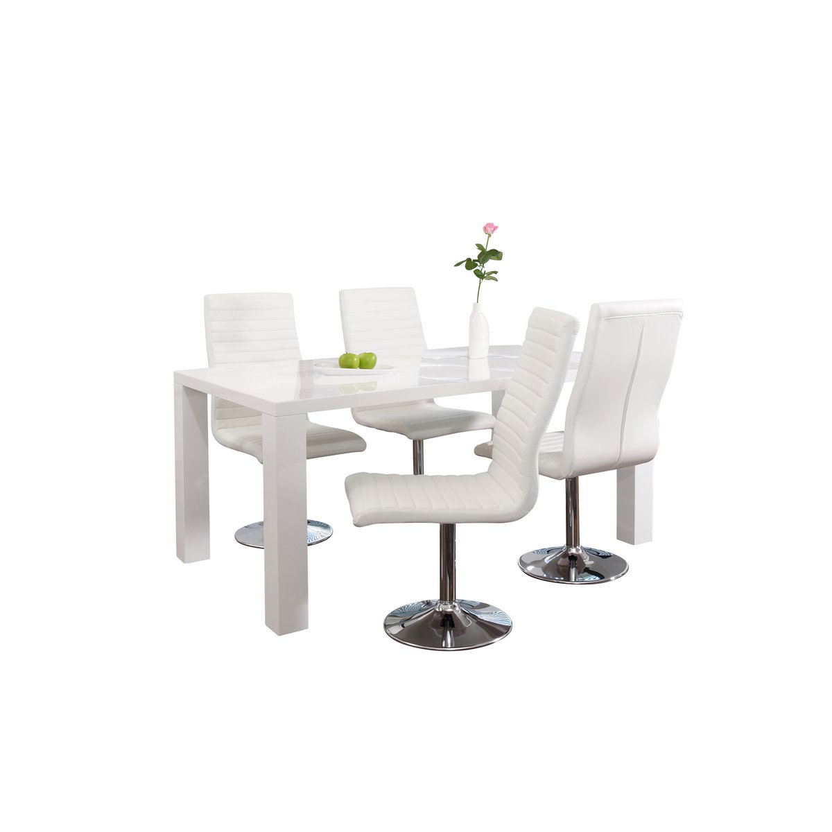 Dining table 140x90x76 cm white
