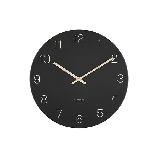 Wanduhr-Charm mit gravierten Zahlen, klein