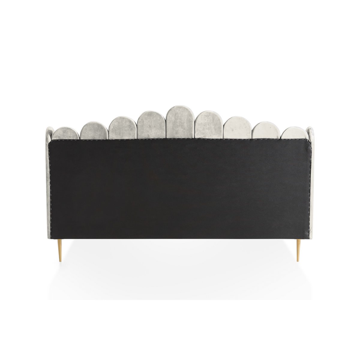 Velvet shell bed 180x200 cm