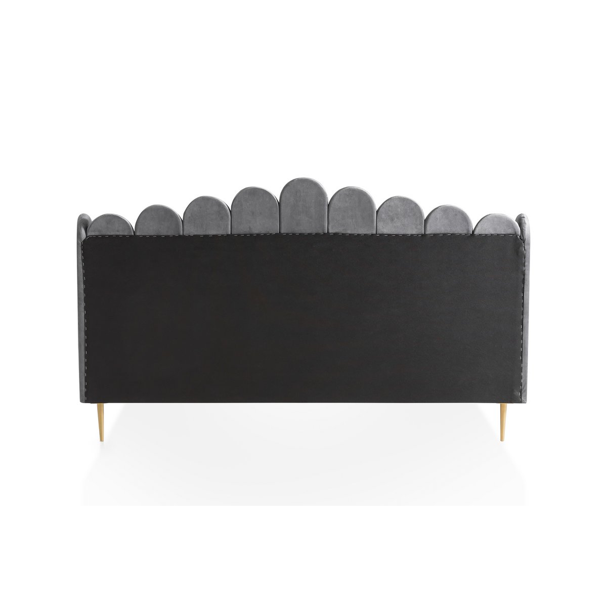 Velvet shell bed 180x200 cm