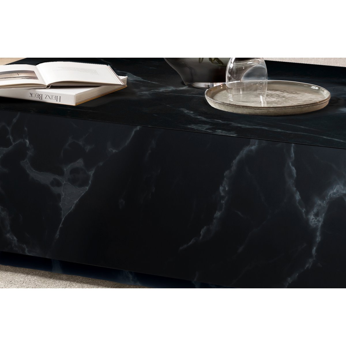 Coffee table black, 120x75 cm